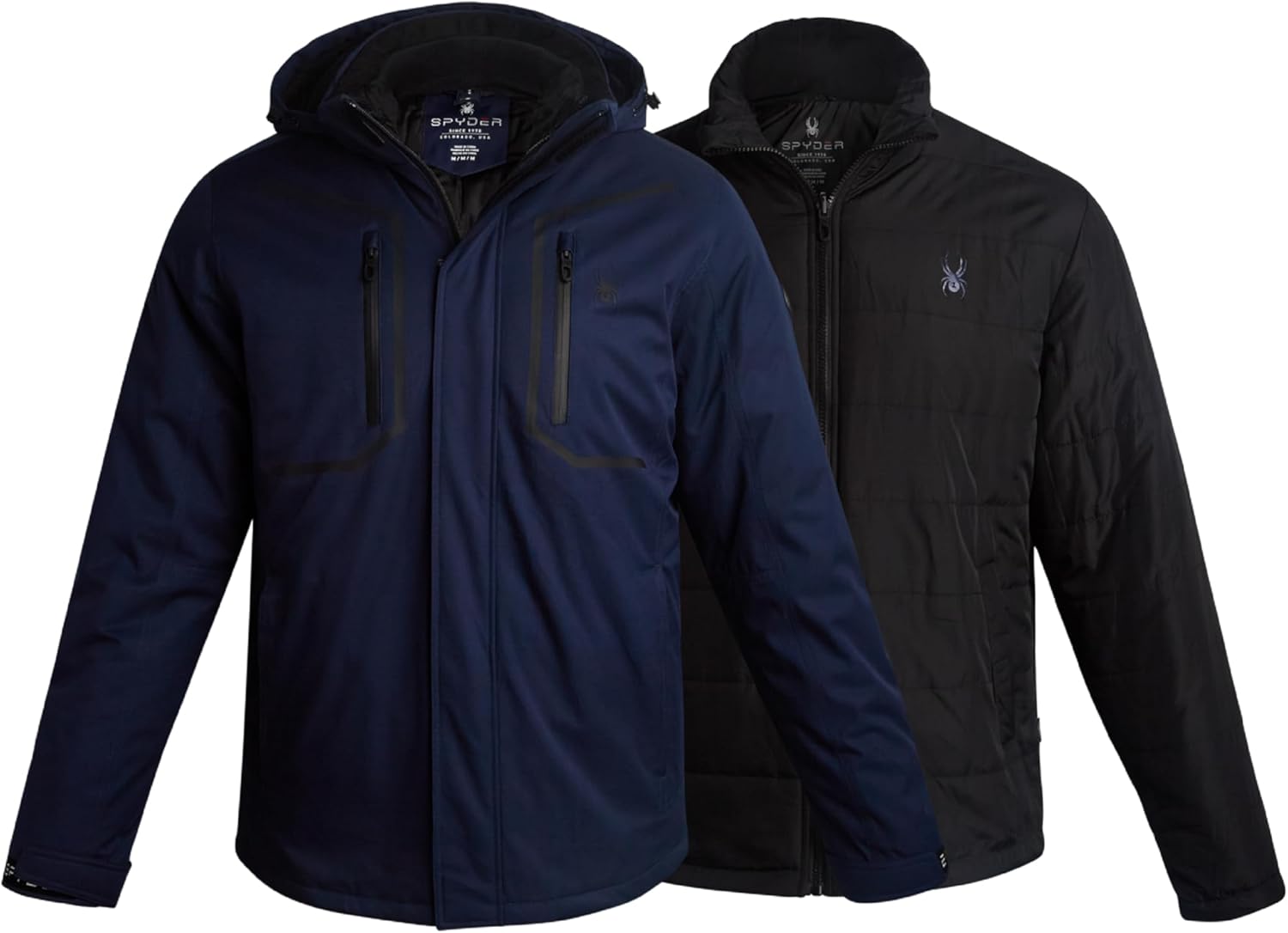 Spyder Mens Ski Jacket - 3-in-1 Waterproof Winter Jacket