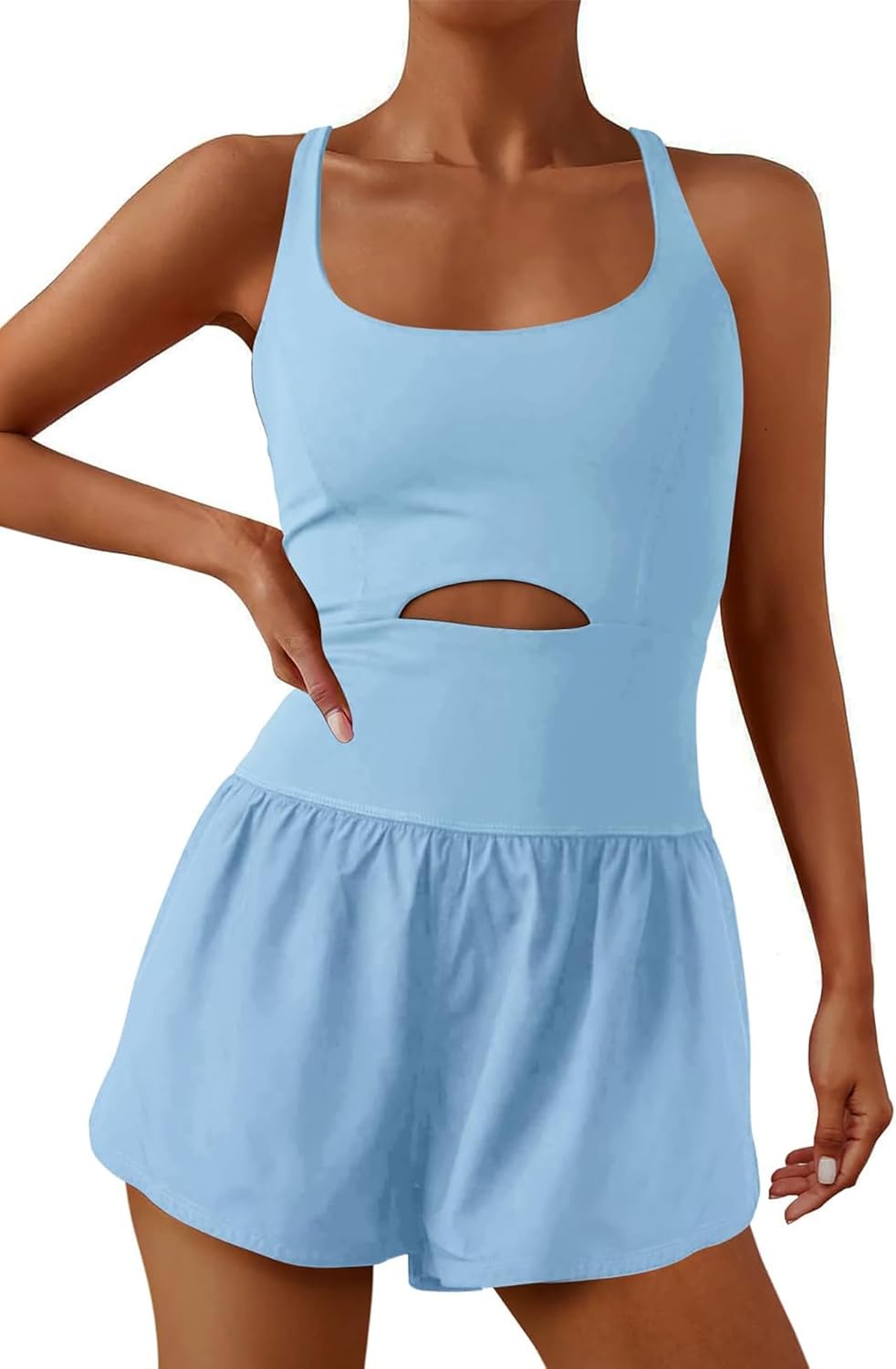 ReachMe Womens Running Onesie Athletic Romper for Workouts