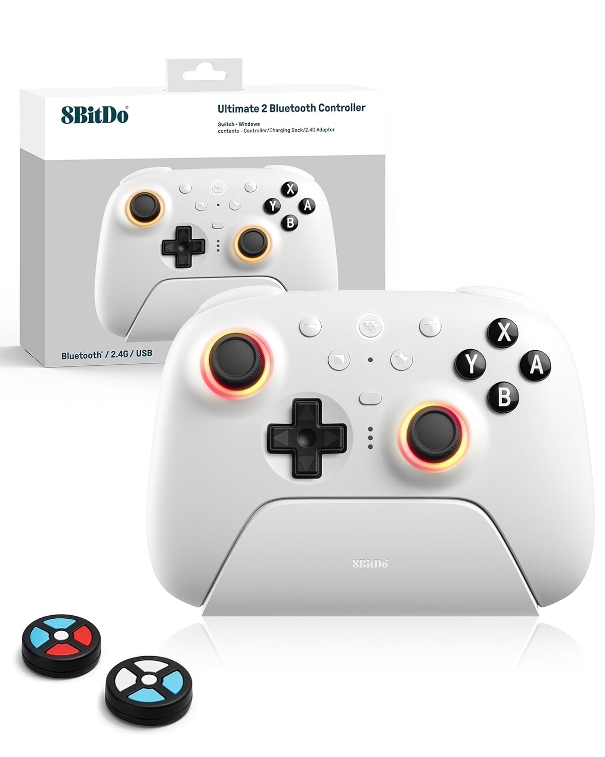 8Bitdo Ultimate 2 Bluetooth Controller with RGB Fire Ring