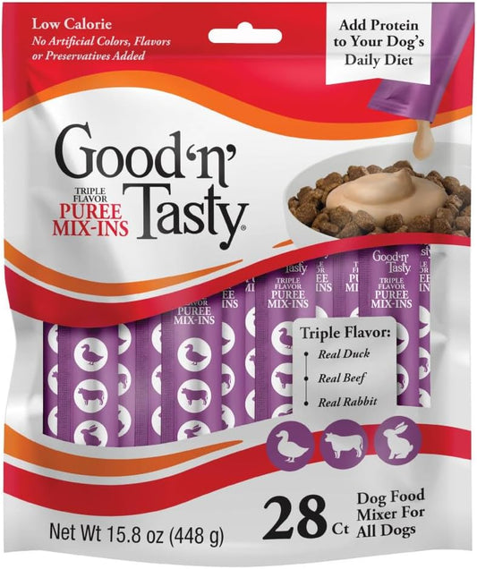 Protein-Packed Trio Dog Food Topper - Duck, Beef & Rabbit