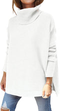 LILLUSORY Women's Turtleneck Oversized Sweater - Cozy (Style JTTW)