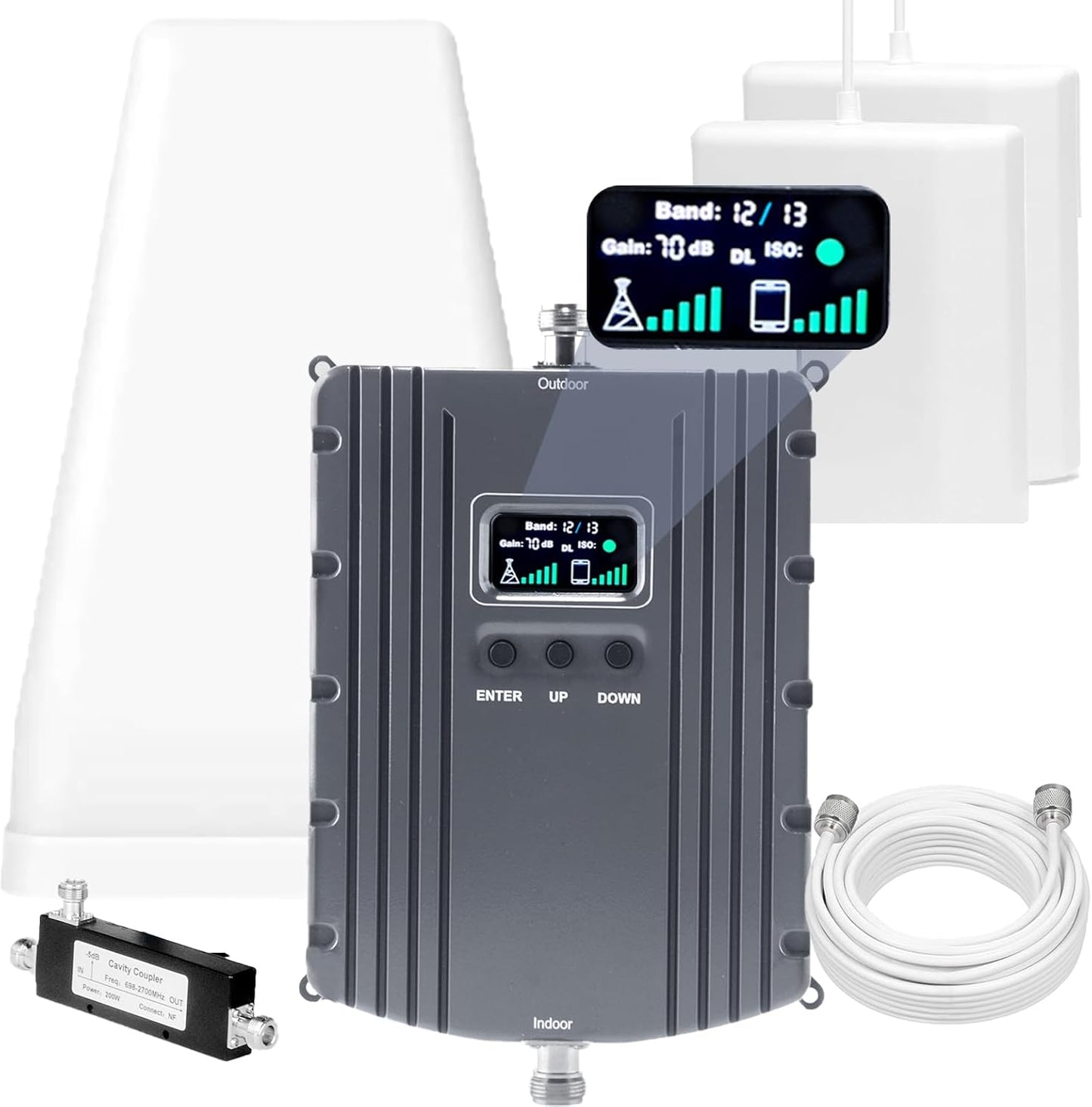 Cell Phone Booster for Home Office Up to 7000 Sq.Ft Coverage