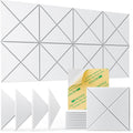 12 pack Acoustic Panels Self-Adhesive 12in x 12in - Improved Echo