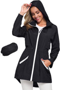 Avoogue Women's Long Raincoat with Hood - Lightweight (Style 47MM)