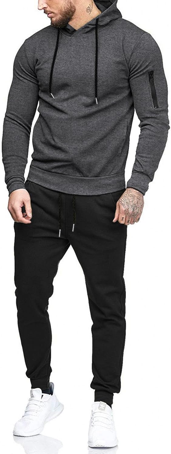 COOFANDY Men's Tracksuit: Stylish 2 Piece Athletic Sweatsuit Set