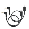 2Pack 1ft USB Micro 15pin to Right Angle 3.5mm Timecode Cable