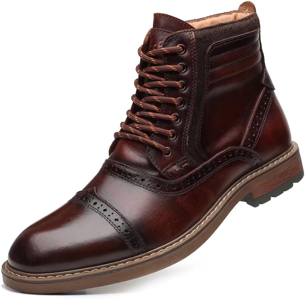 Stylish and Comfortable Leather Chukka Ankle Boots for Men