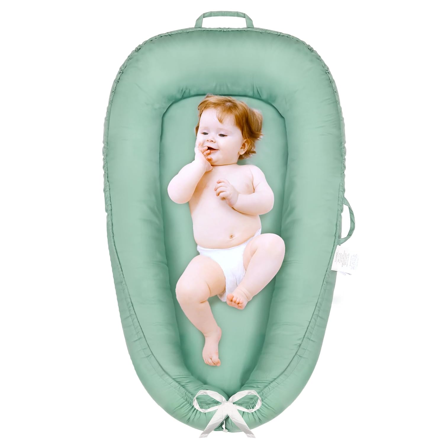 Breathable Baby Lounger Pillow - Portable Co Sleeper for Newborns!
