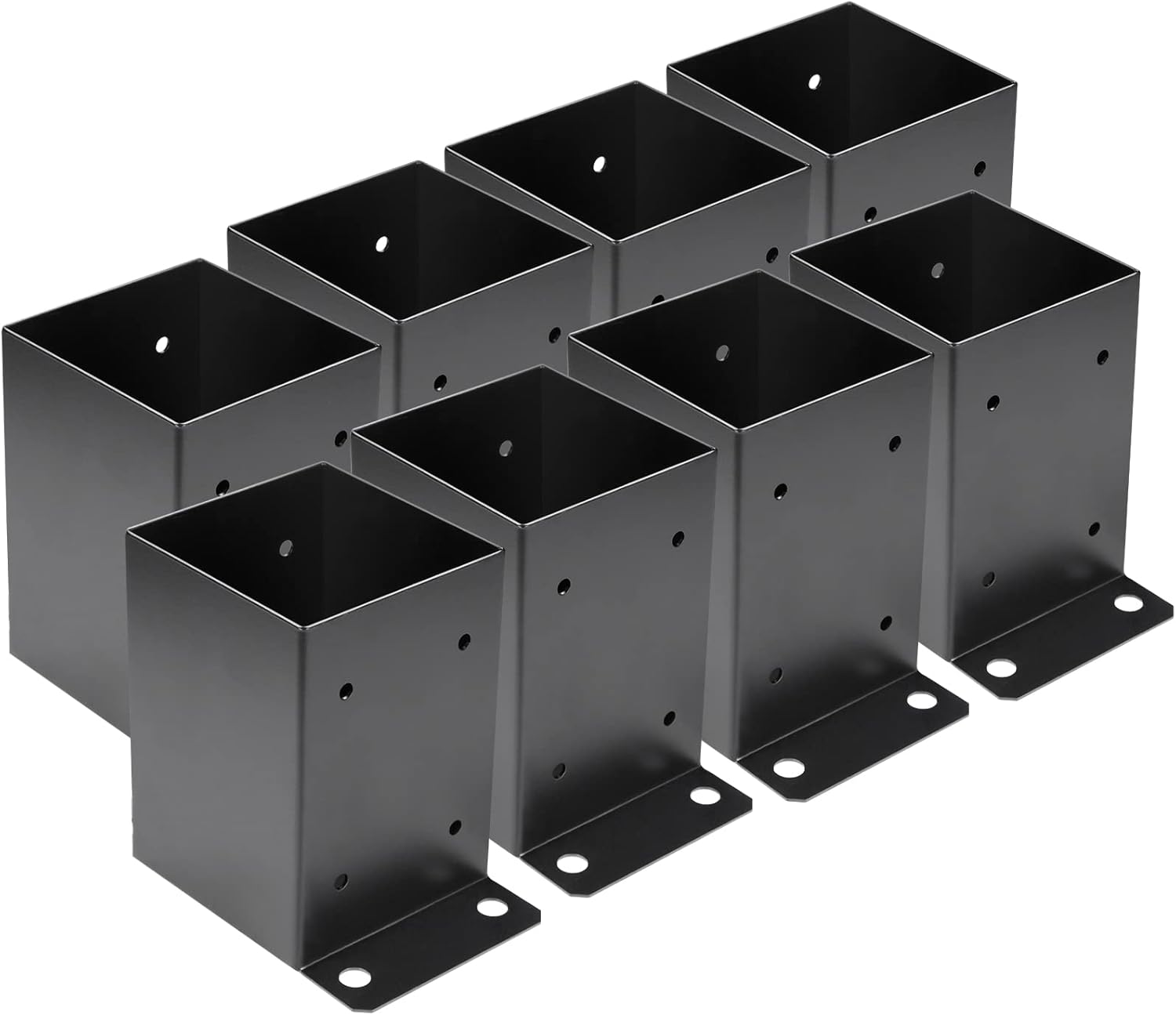 4 x 4 Post Base Brackets for Deck Railing Support - 8 PCS