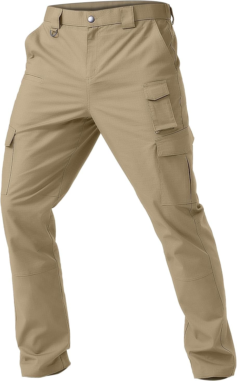 Men's Cargo Work Pants Water Resistant Tactical Lightweight Gear