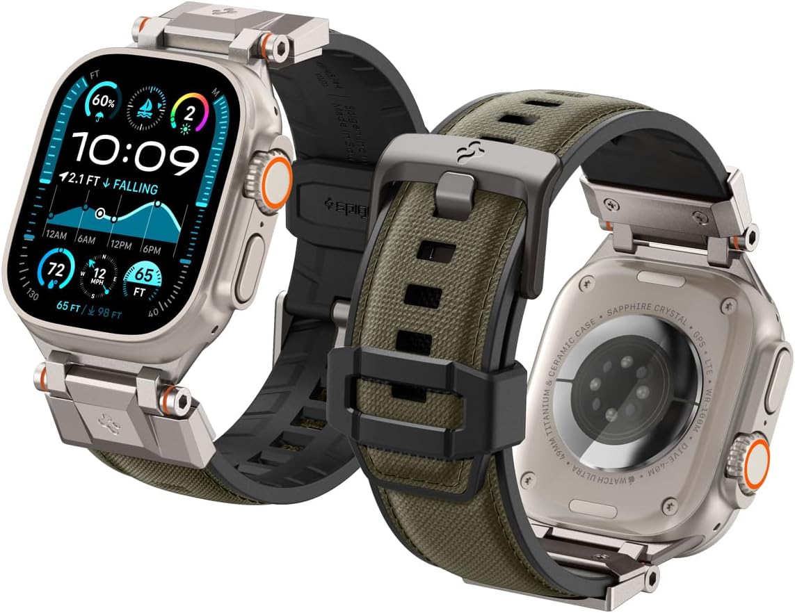 Spigen DuraPro Armor Durable Metal Connector Strap for Apple Watch