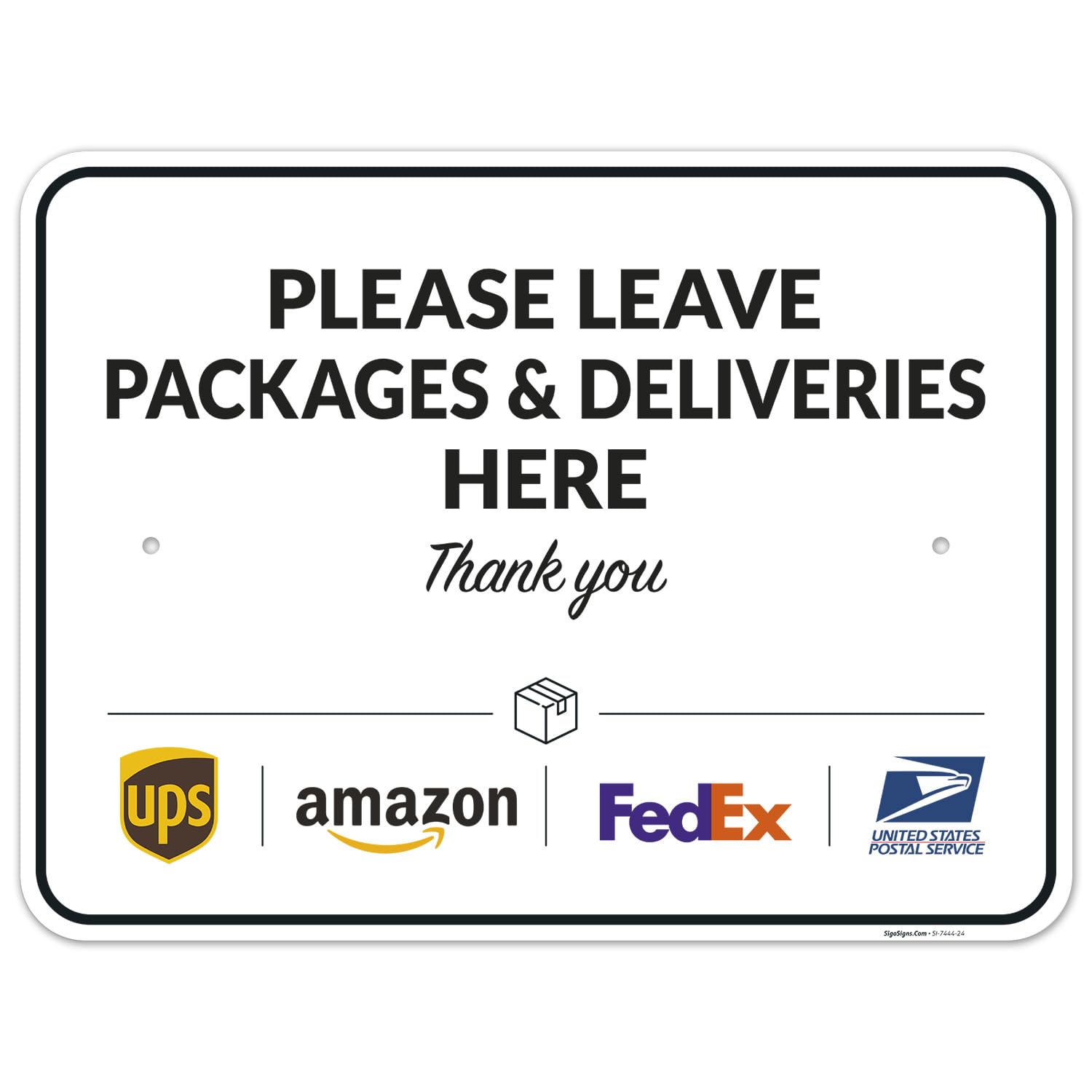 Package Delivery Sign for Clear Instructions and Easy Mounting