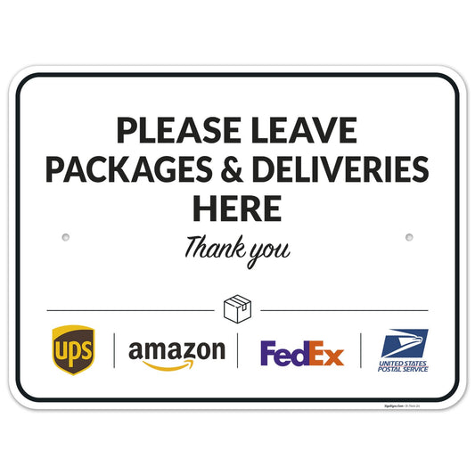 Package Delivery Sign for Clear Instructions and Easy Mounting