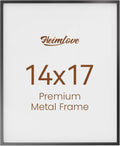 Heimlove 14x17 Metal Picture Frame Black Aluminum - Sleek Wall