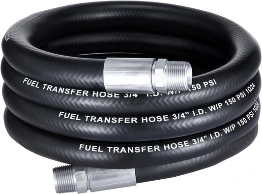 EVIL ENERGY 3/4 Fuel Transfer Hose 12FT for Diesel and Gasoline