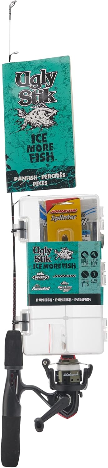 Shakespeare Ugly Stik Ice Fishing Kit - Catch More Fish with 26 Light Rod! 