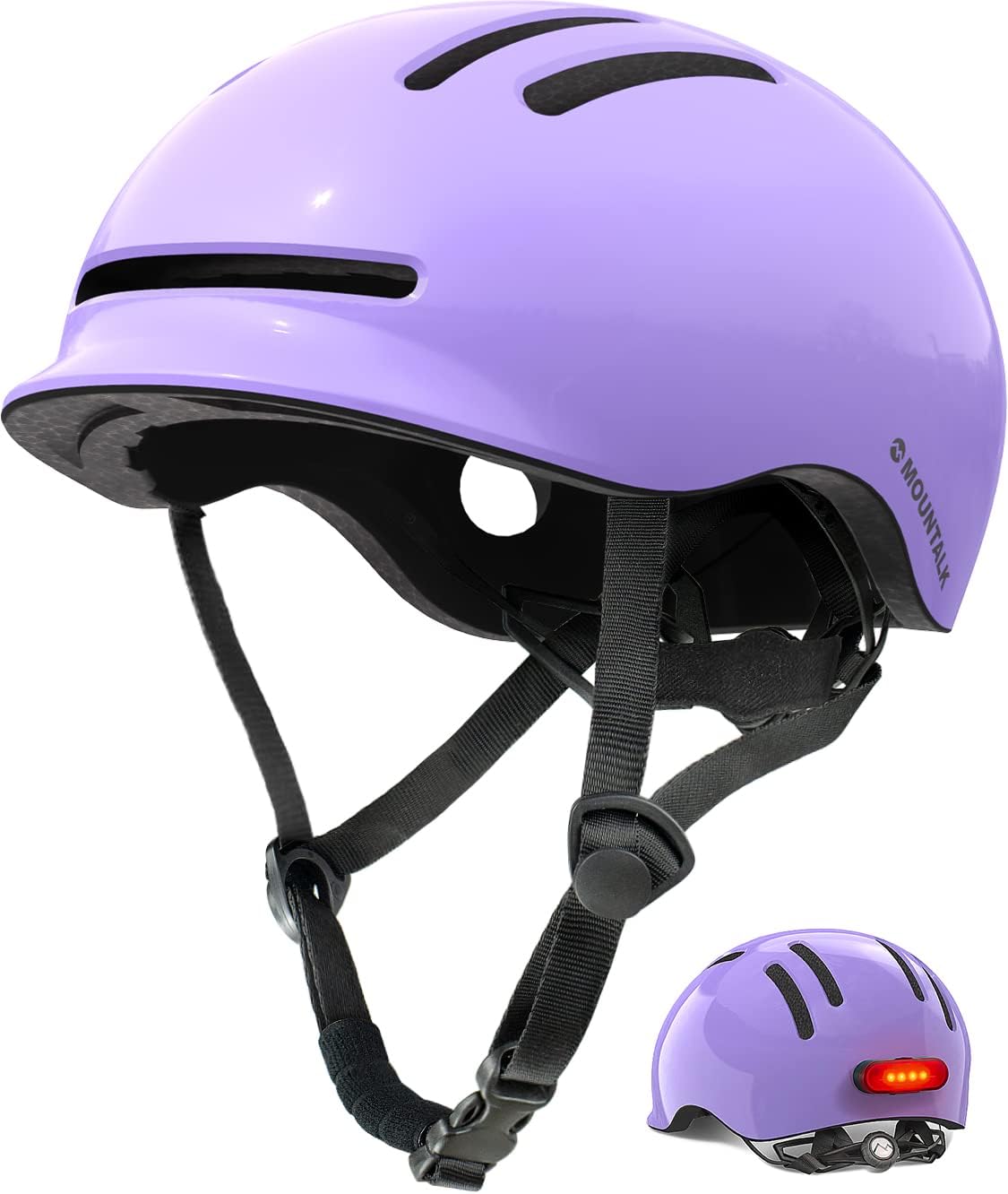 MOUNTALK Bike Helmets for Adults and Kids with Magnetic Light