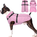 Lelepet Warm Dog Winter Coat with Built-in Harness for Safety