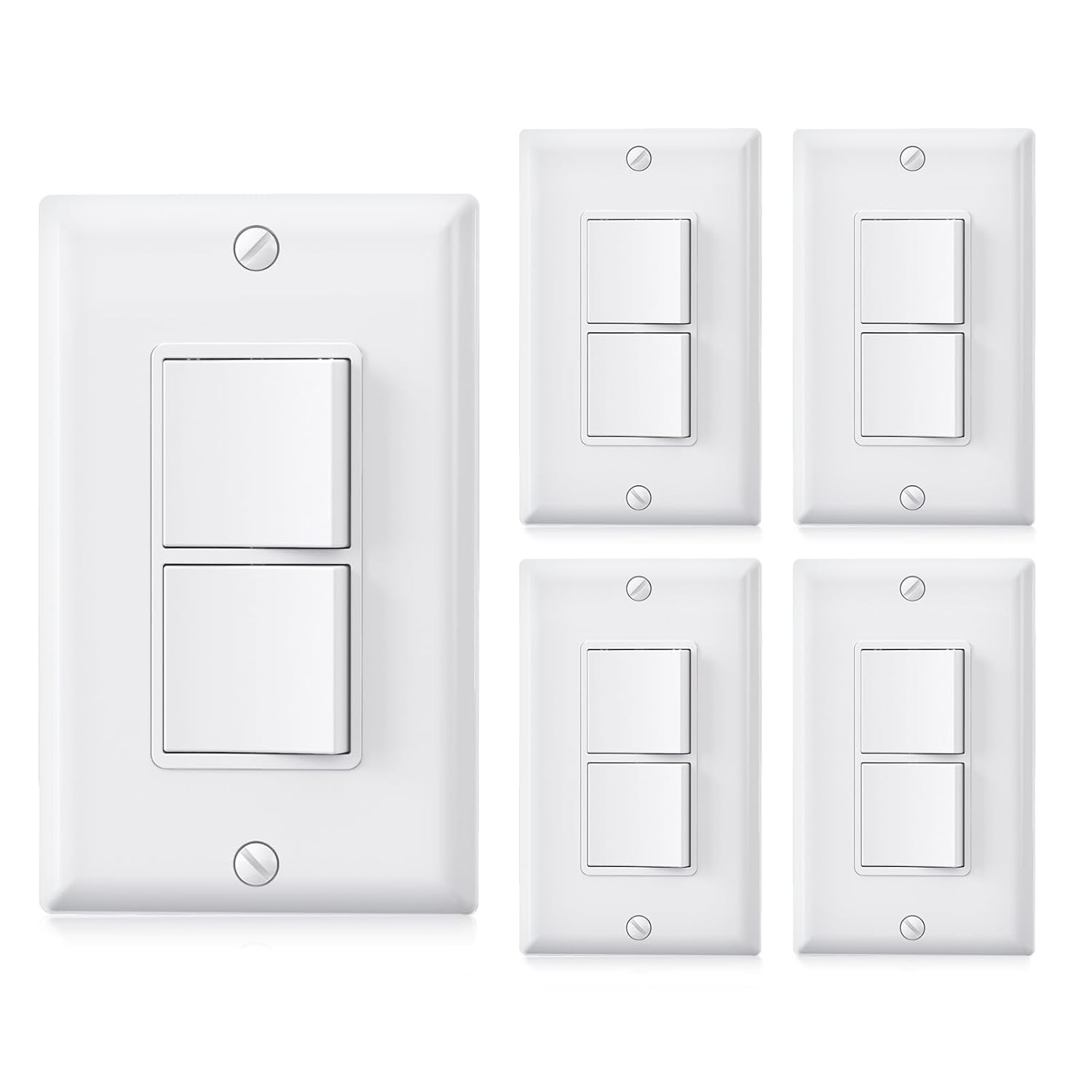 AIDA Double Paddle Rocker Light Switch for Easy Control