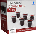 Bulk Premium 2000 Plastic Communion Cups - Bulk Value Pack