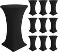 Cocktail Table Covers Spandex Round High Top Table Cloths 10 Pack