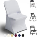 Trlyc Spandex Folding Chair Covers 150 Pcs Universal Dining Chair