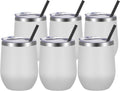 VEGOND Wine Tumblers Bulk 6 Pack for Stylish Drink Enjoyment