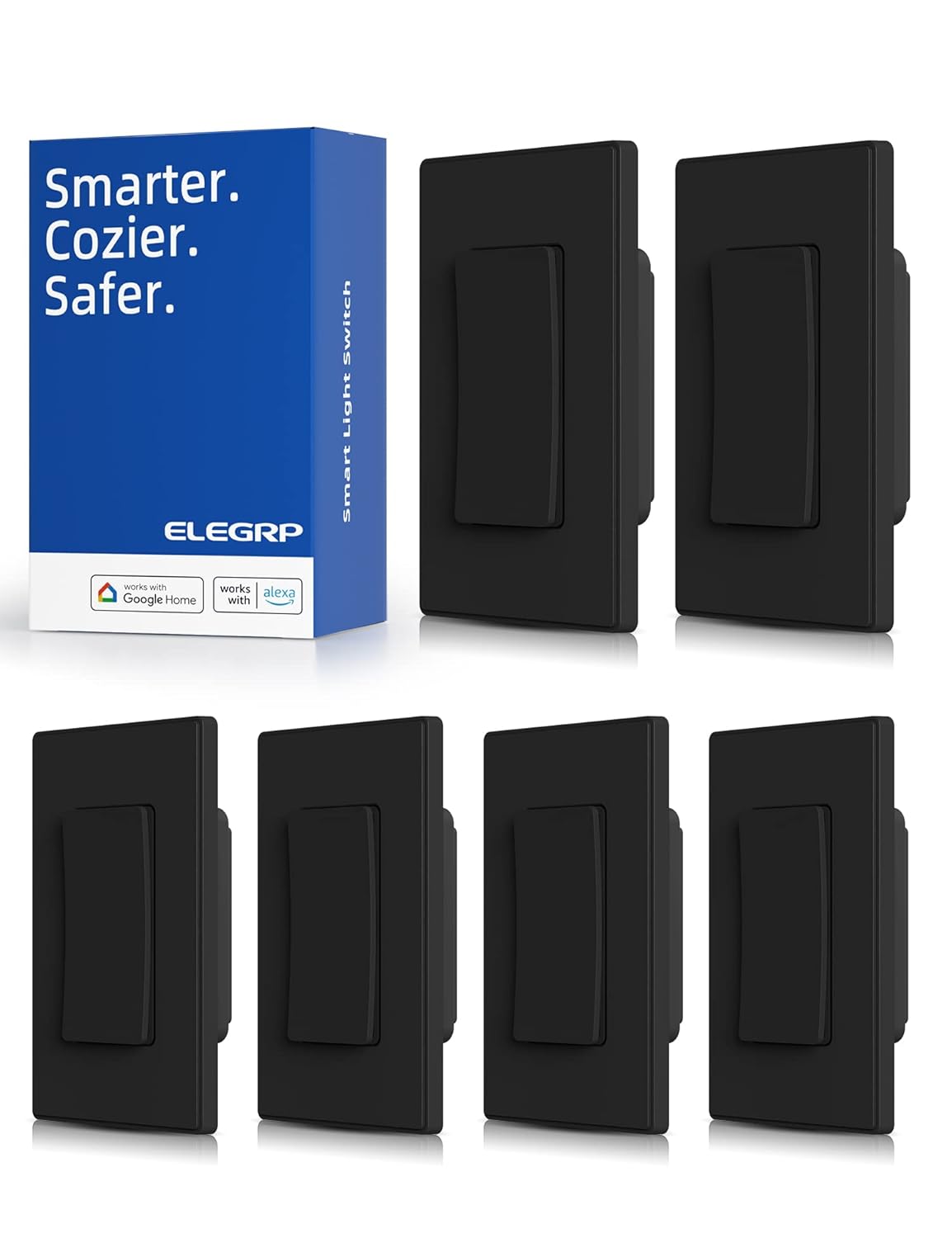 ELEGRP Smart Light Switch with APP Control and Voice Activation