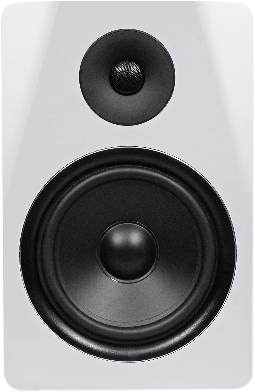 300W Rockville White Studio Monitor Speaker