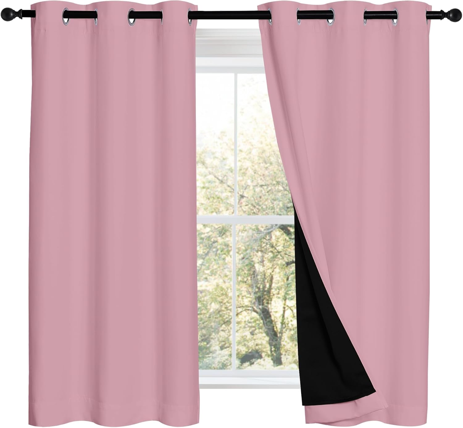 NICETOWN 100% Blackout Short Curtains for Total Light Control