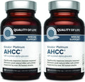 AHCC Kinoko Platinum 750 mg Immune Support Supplement Pack of 2