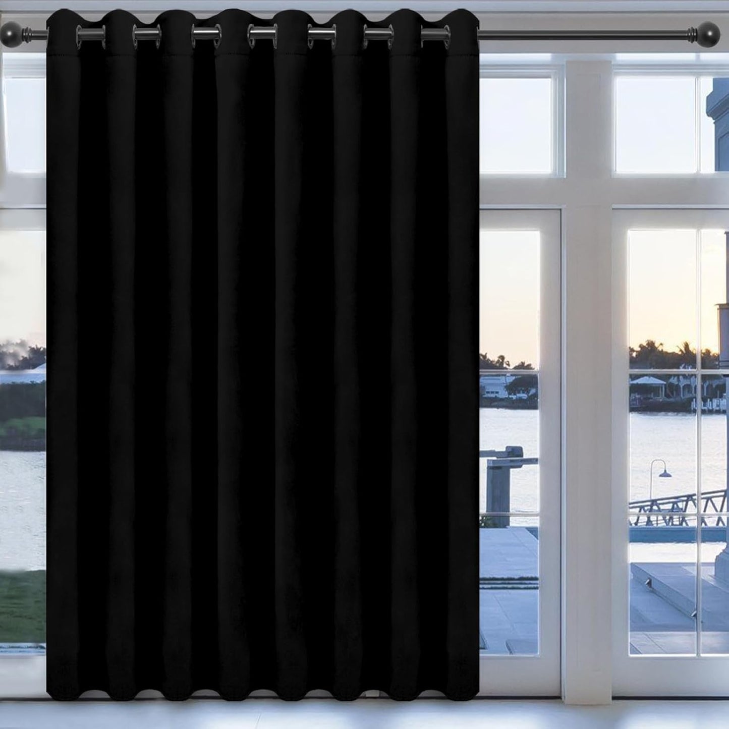 Easy-Going Blackout Door Curtains for Bedroom and Living Room
