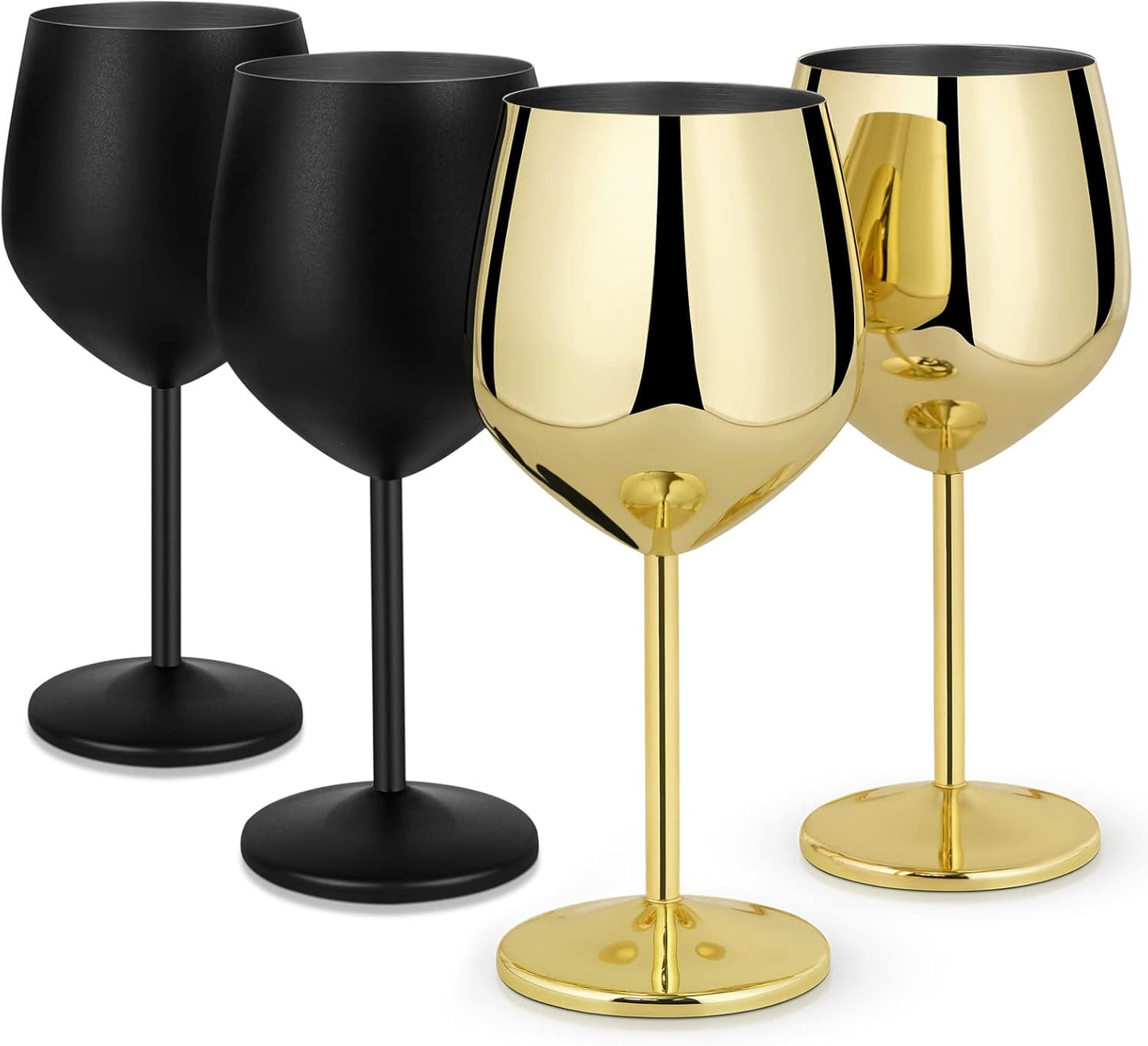 Stainless Steel Wine Glasses Set of 4 for Every Occasion