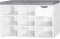 DINZI LVJ Shoe Bench Entryway Storage Bench with Drawer - Sturdy
