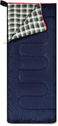 Cotton Flannel Sleeping Bag for Camping Backpacking - Warm Envelope