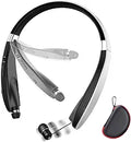 Foldable Bluetooth Headset Neckband Headphones - Lightweight
