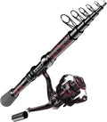 Fishing Rod and Reel Combos Telescopic Carbon Fiber - Travel Ready