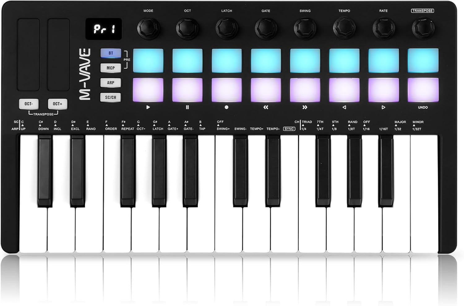 M-VAVE MIDI Keyboard with Dynamic Keybed & Drum Pads