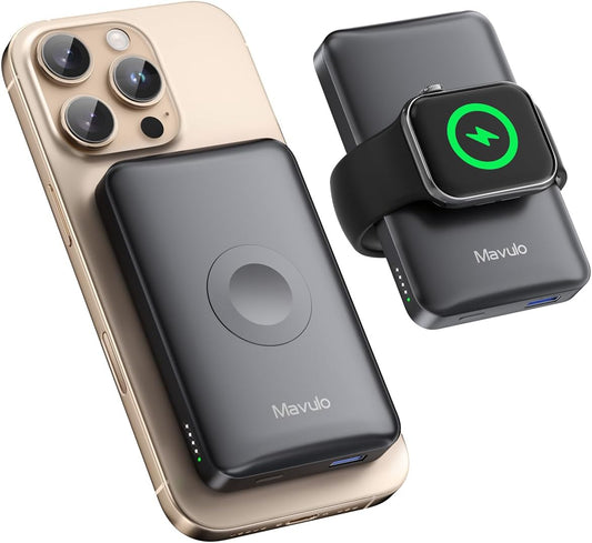 2-in-1 Mag-Safe Charger for Apple Watch & iPhone - Mavulo