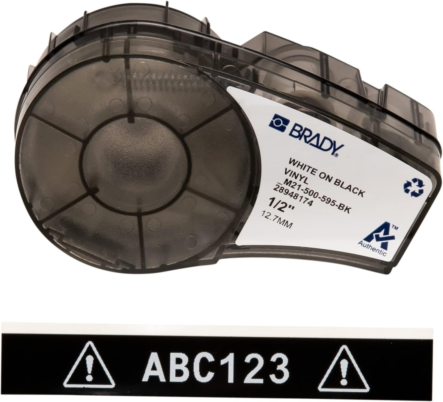 Brady Authentic All-Weather Vinyl Label for Indoor/Outdoor Use
