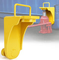 Heavy-Duty Shipping Container Jack Lug with U-Handle, Yellow - 50,000