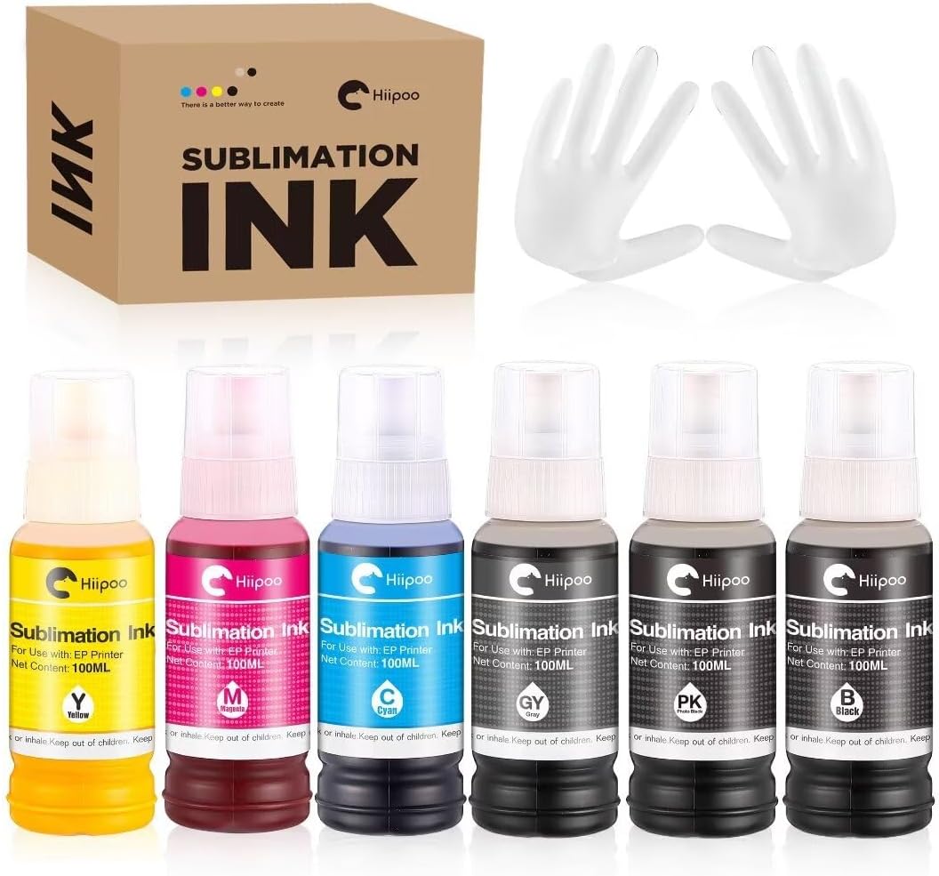 Vibrant Sublimation Ink Set for Heat Press