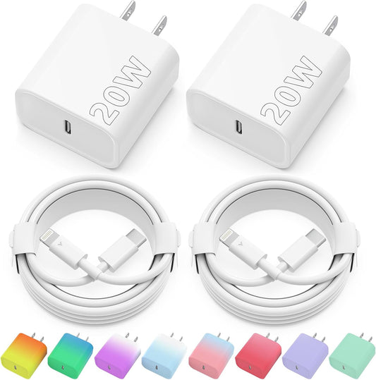 Quick Charge Duo: 20W USB C Wall Charger + 6FT Lightning Cable Pack