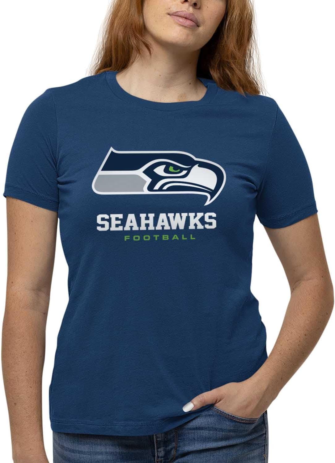 Seattle Seahawks Women's NFL Ultimate Fan Logo T-Shirt