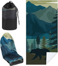 Car Seat Towel Covers 2 Pack with Storage Bag - Non Slip Seat