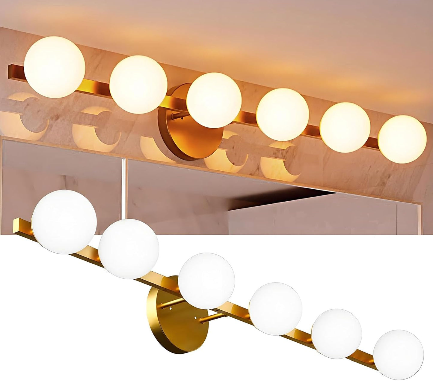 Lightdot 6-Light Bathroom Vanity Light for Modern Spaces