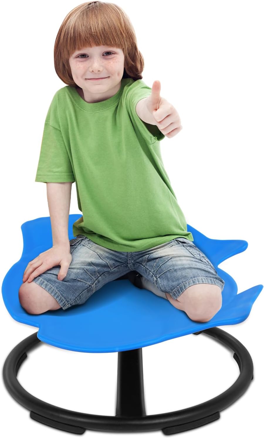 Dark Blue Swivel Sensory Chair for Toddlers