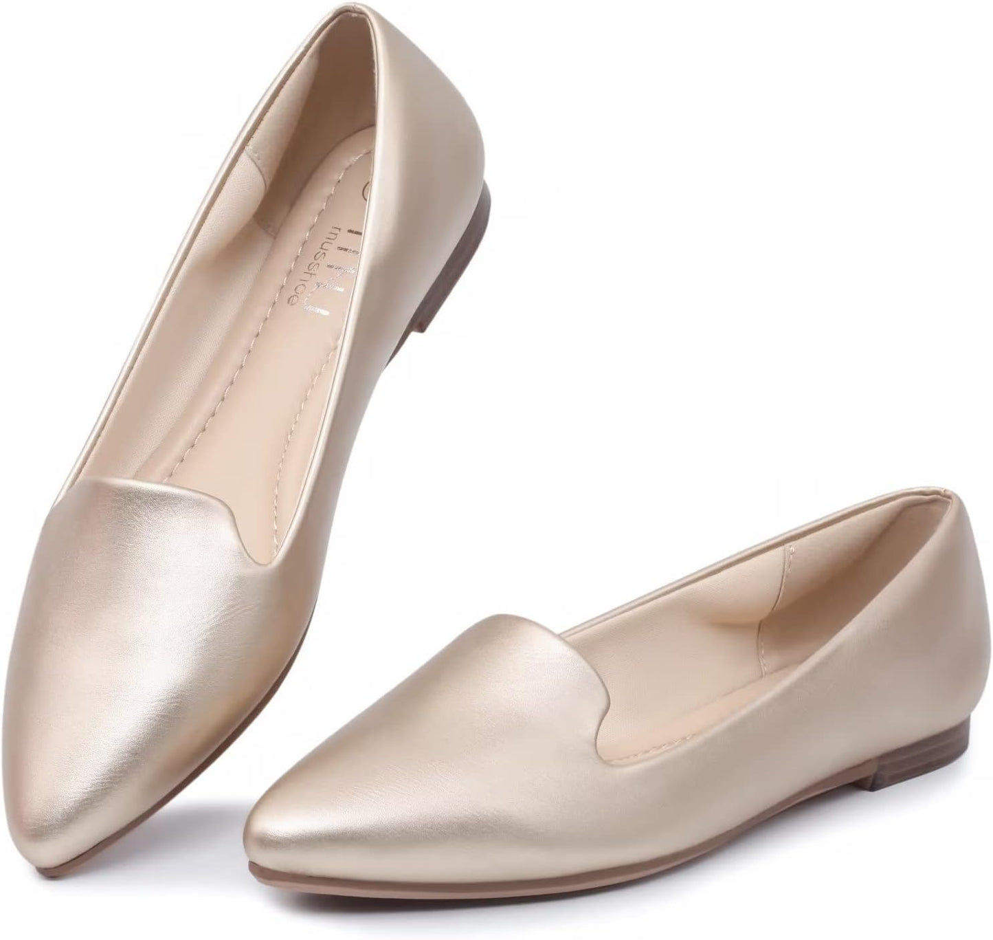 MUSSHOE Flat Shoes Women Comfortable Slip on Stylish Flats