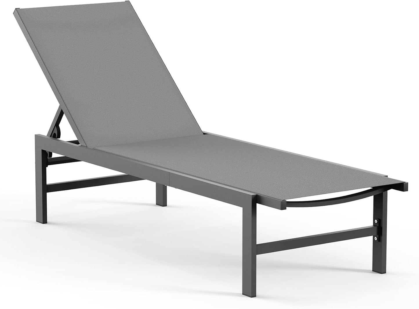 Outdoor Lounge Chairs for Pool with 5-Position Recliner