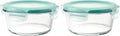 OXO Good Grips 4 Cup Smart Seal Leakproof Glass Container (Pack of 2)